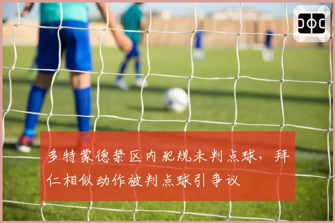 多特蒙德禁区内犯规未判点球，拜仁相似动作被判点球引争议
