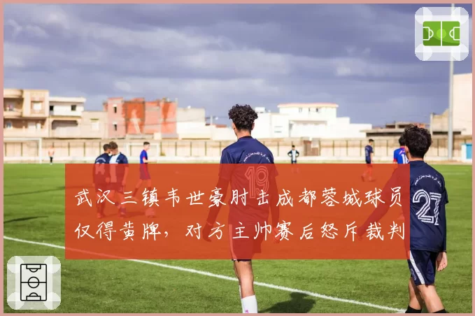 武汉三镇韦世豪肘击成都蓉城球员仅得黄牌，对方主帅赛后怒斥裁判尺度